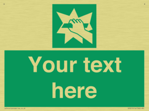 Custom Break Glass Sign